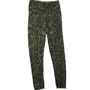 Green Snake Print Activeology Leggings Women’s XS